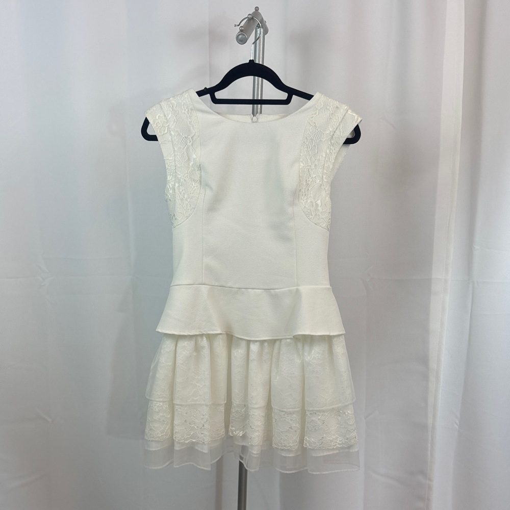 Charming Ivory Lace  Dress